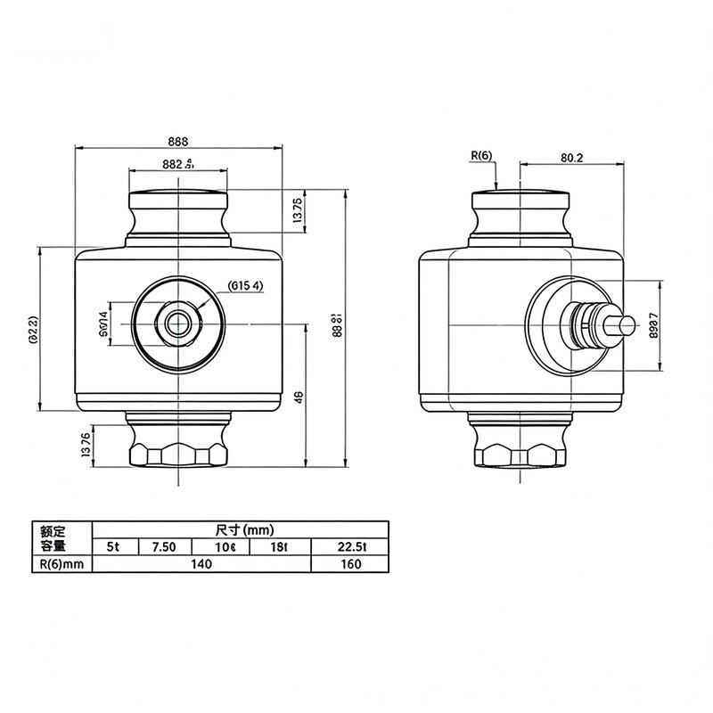 MLC405CTD truck scale electronic weighbridge column load cell 50t MLC405CTD truck scale electronic weighbridge column load cell 50t