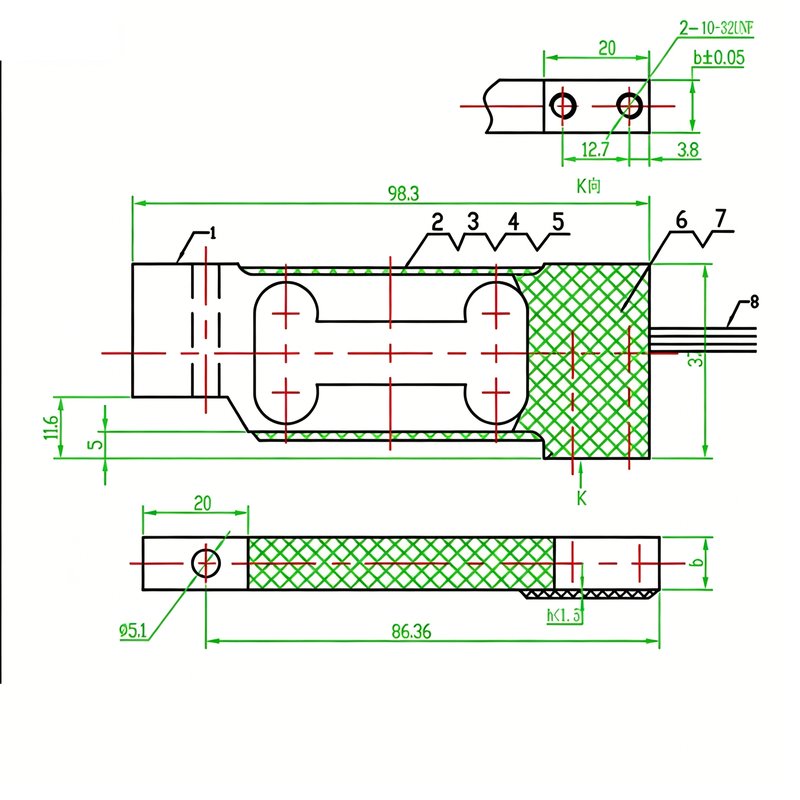 MLC605 checkweigher aluminum alloy load cell MLC605 checkweigher aluminum alloy load cell