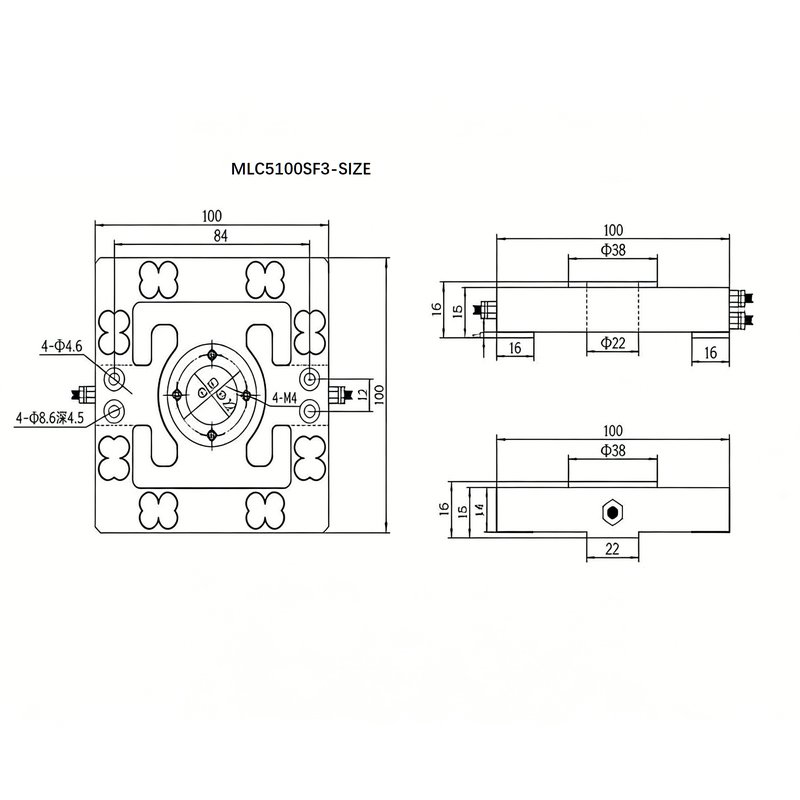 MLC5100SF3 3-Axis Force Sensor MLC5100SF3 3-Axis Force Sensor