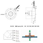MLC504 – through-shaft gasket type ring load cell 500kg-MANYYEAR TECHNOLOGY